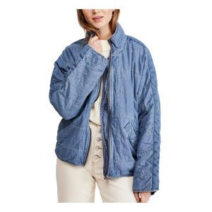 - Free People Dolman Quilted Denim Jacket